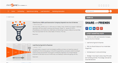 Desktop Screenshot of blog.clientcurve.com